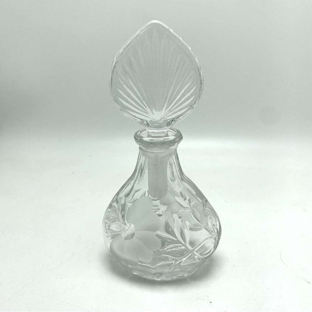 Vintage Princess House Lead Crystal Glass Perfume Bottle w Stopper